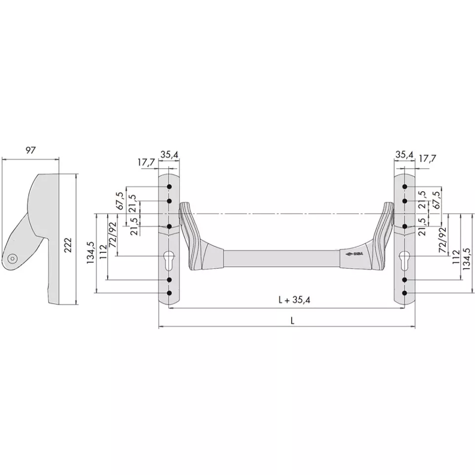 Barre antipanique Cisa Fast Push...