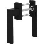 Balcony Handle Set with Passage Handle Dublin Black Matte F9005 / pc
