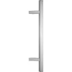 Offset T Door Pull 30x30mm 1200x1000mm Brushed Stainless Steel per piece