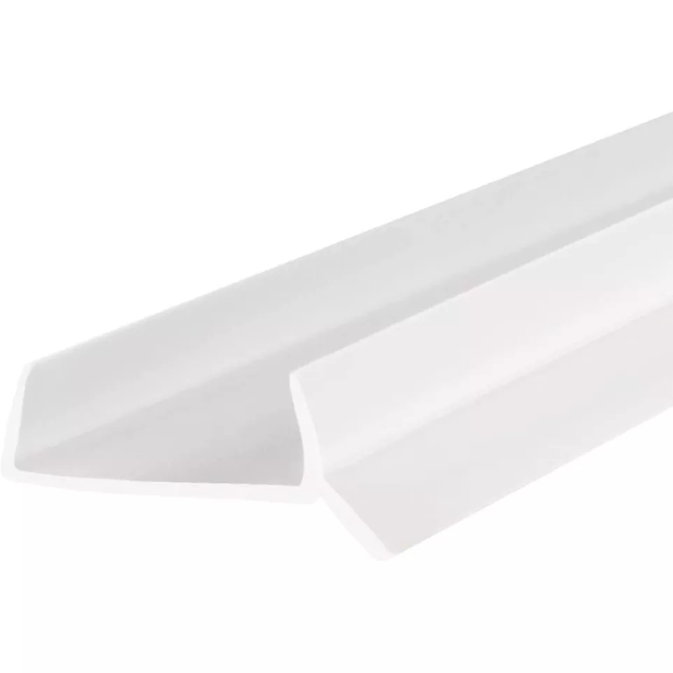 Plintprofiel 18mm PVC wit / 3.6m