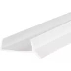 Profil bas de plinthe 18mm PVC blanc / 3.6m