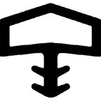 TSP-FLEX Interior Door Seal L3301 for 4mm Groove Small House Type Transparent / 100m