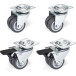 Double Rubber Casters 50mm Set of 4