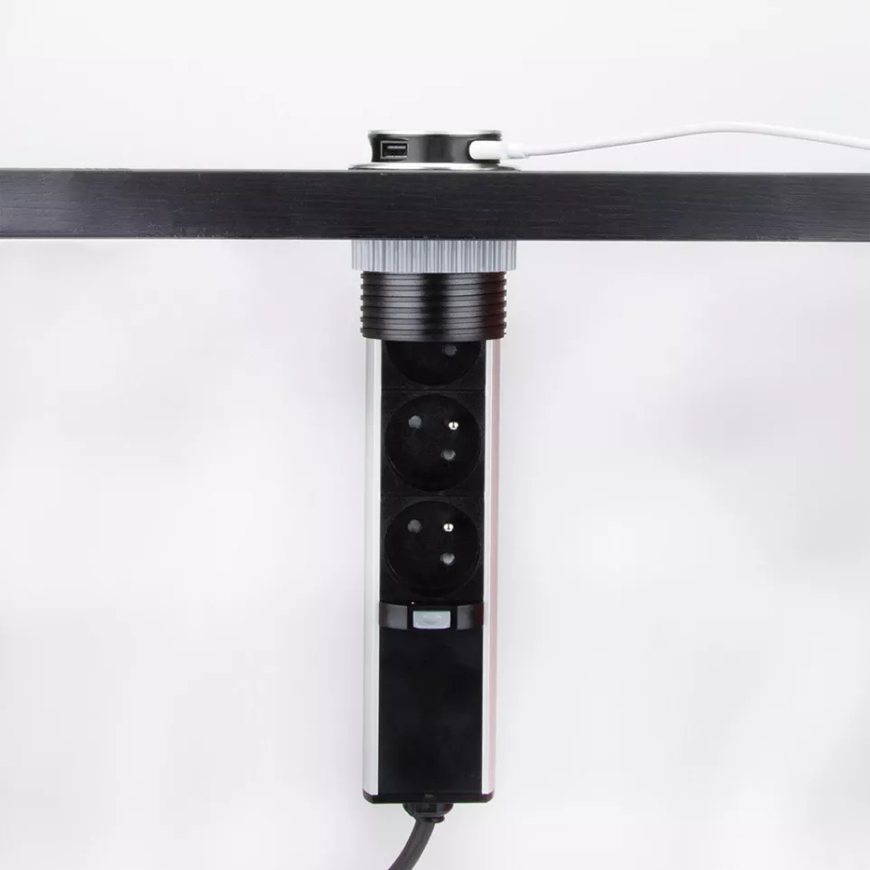 Push-UP contactdoos Ø60mm 3...