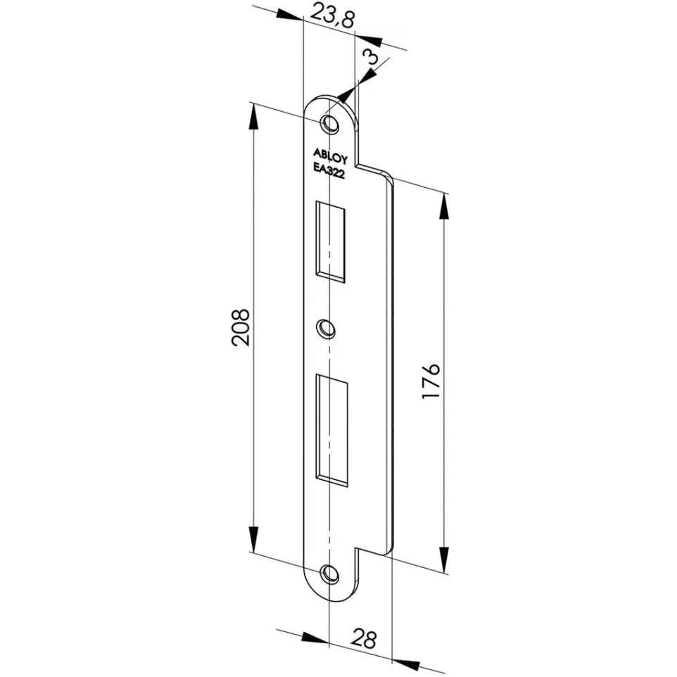 Stainless Steel Strike Plate for...