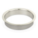 Recessed Stainless Steel Pass-Through Ring Ø210 Brushed Finish per piece