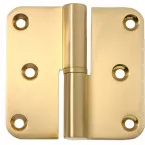 Quincalux Polished Satin Brass Hinge 80 x 80 Right / pc