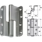 Stainless Steel Offset Left Hinge 100x82mm / pc
