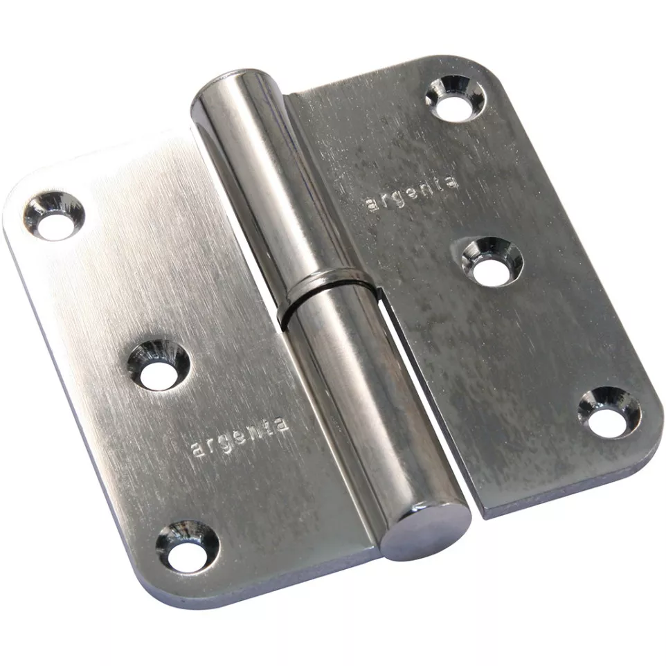 Paumelle alu Argenta 80x80 A chromé...