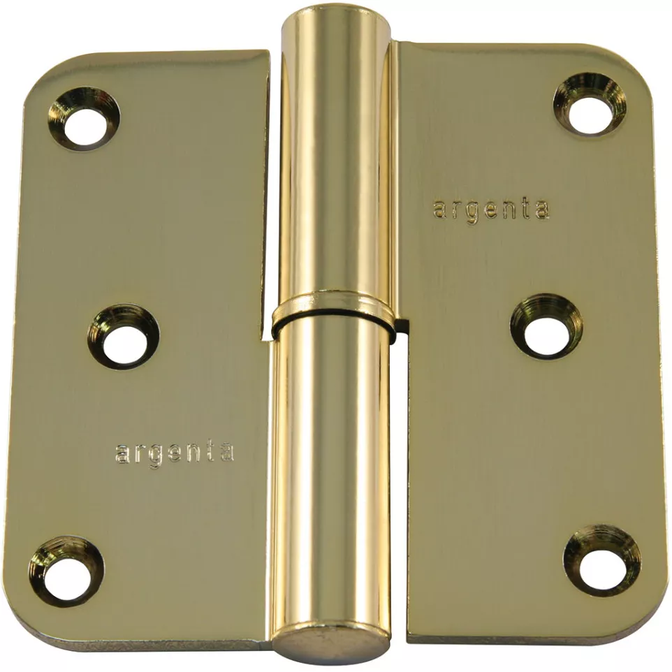 Paumelle alu Argenta 80x80 A laitonné...