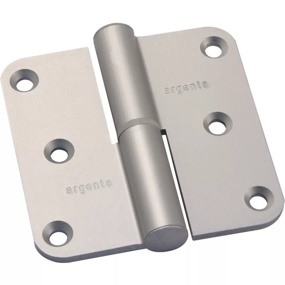 Paumelle alu Argenta 80x80 A argent...