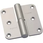 Paumelle alu Argenta 80x80 A argent droite / pce