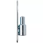 P50 Ø15mm mannelijke plug op plaat voor PVC maximaal 40kg zilver / pce