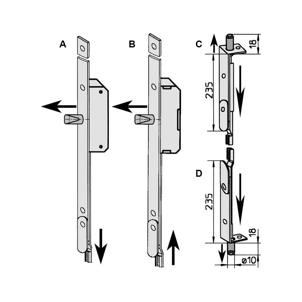 Lower Bolt ASS 7037 F16 for AS 6370...