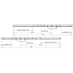 GU Secury X F16 Top and Bottom Rod Kit SB2 Central Lock Round Bolt Cylinder Operated per piece