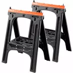 Pair of PVC Sawhorses 80x60cm per piece