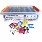 Mix van afstandhouders 54x46mm dikte 1 tot 5mm / 500pce