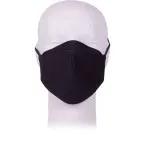 Herock Adult Fixed Filter Fabric Face Mask Black L/XL per piece