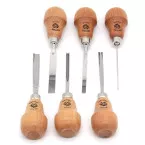 Set of 6 Kirschen Sculptor's Tools Ergo Handle / pc