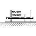 Niveau de construction 90cm sec pour profils de 50mm / pce