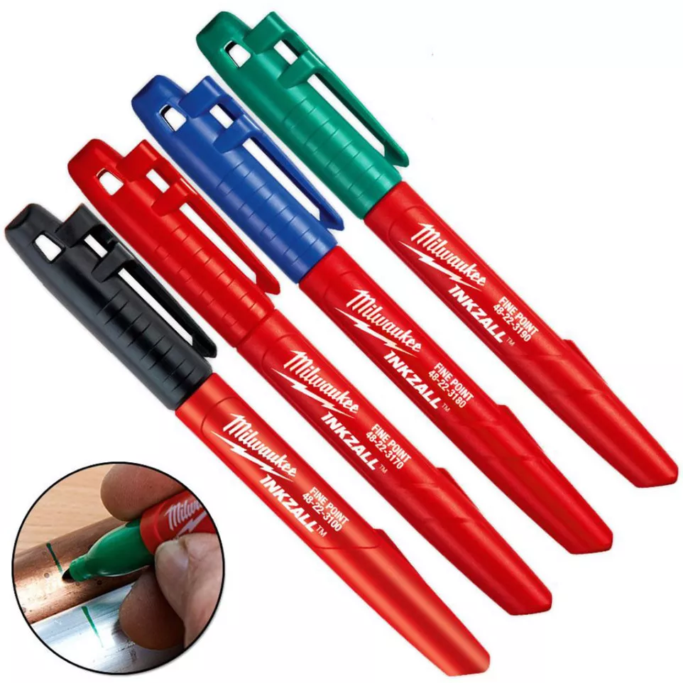 4 marqueurs universels Milwaukee...