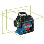 Bosch 3-lijns groene 360° laser GLL 3-80 (4 AA batterijen) / pce
