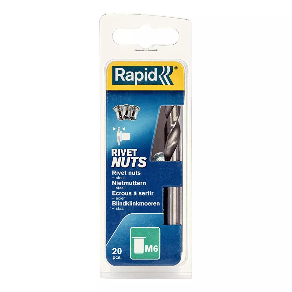 Galvanized M6 Rivet Nuts Pack of 20