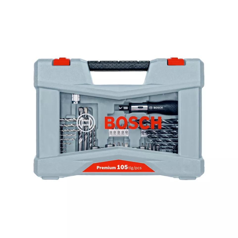 Bosch boor- en schroefset 105 stuks /...