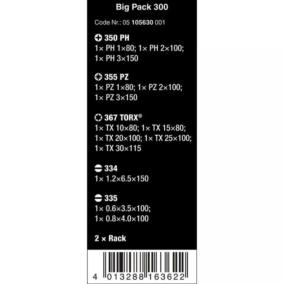 Wera set van 14 schroevendraaiers / pce