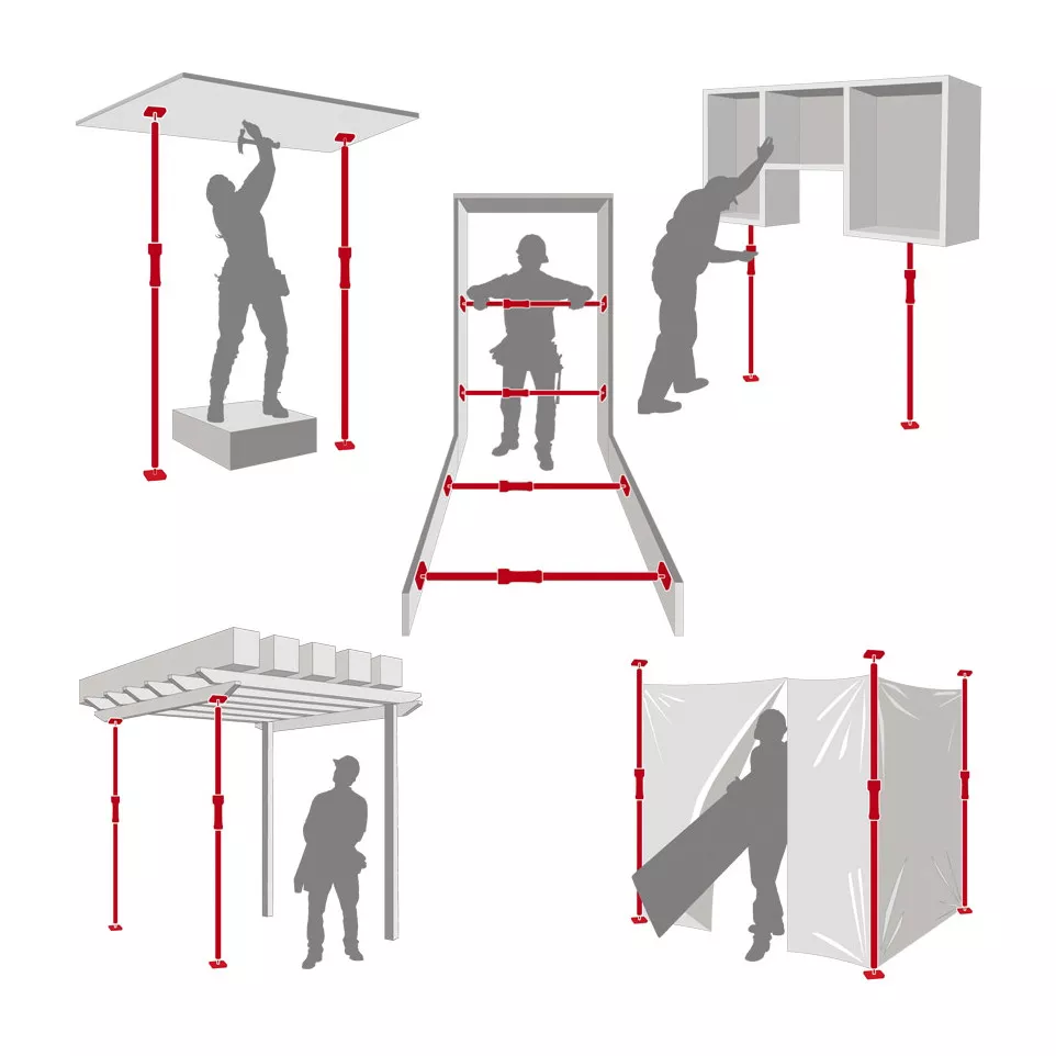 Multifunctionele uitschuifbare pers...