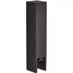 Support intermédiaire à suspendre pour barre rectangulaire titane noir / pce