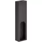 Support d'extrémité à suspendre pour barre de penderie rectangulaire Titane noir / pce