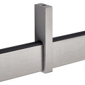 Suspended Intermediate Support for Brushed Stainless Steel Rectangular Bar per piece