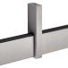 Suspended Intermediate Support for Brushed Stainless Steel Rectangular Bar per piece