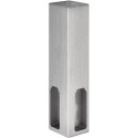 Hanging Corner Bracket for Rectangular Wardrobe Rail Brushed Stainless Steel Look per piece