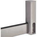 Hanging Corner Bracket for Rectangular Wardrobe Rail Brushed Stainless Steel Look per piece