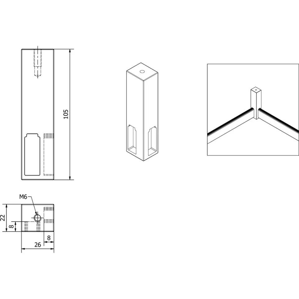 Hanging Corner Bracket for...