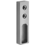 Screw-On Side Bracket for Rectangular Brushed Stainless Steel Wardrobe Rail / pc