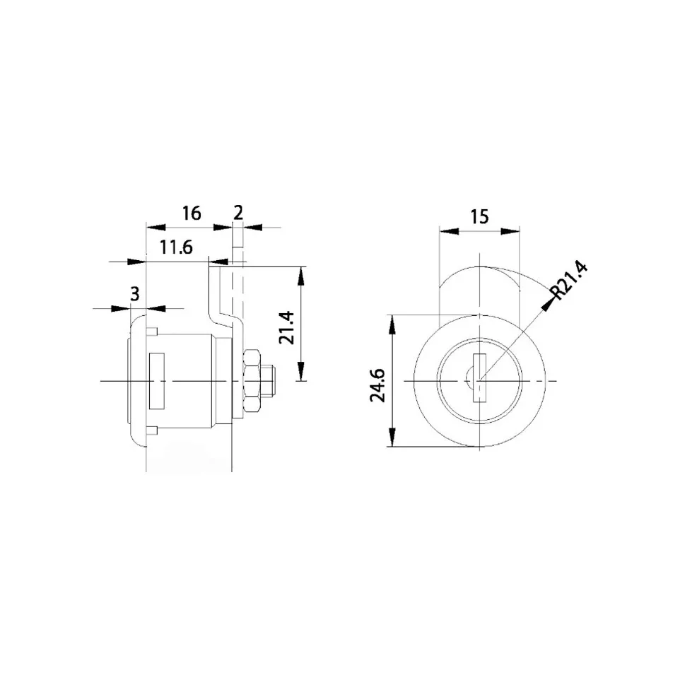 Serrure batteuse ZBK 71 à came de...