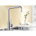 Blanco MILI Chrome Kitchen Mixer Tap with J Spout 360° Swivel per piece