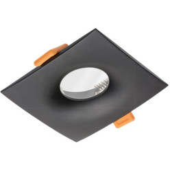 Support Alessio carré Alu noir mat / pce