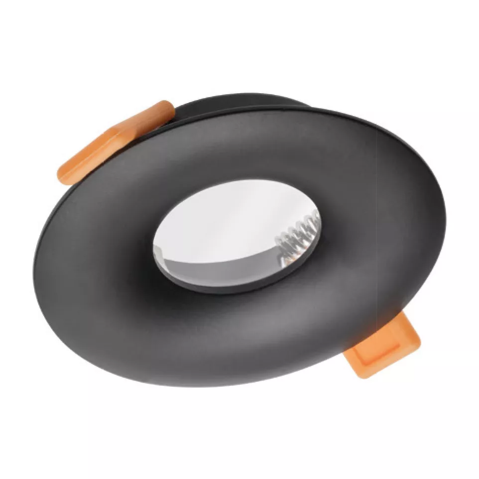 Support Alessio rond noir mat / pce