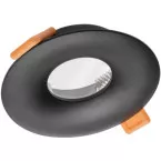 Alessio Round Matte Black Holder for LED Spotlight / pc