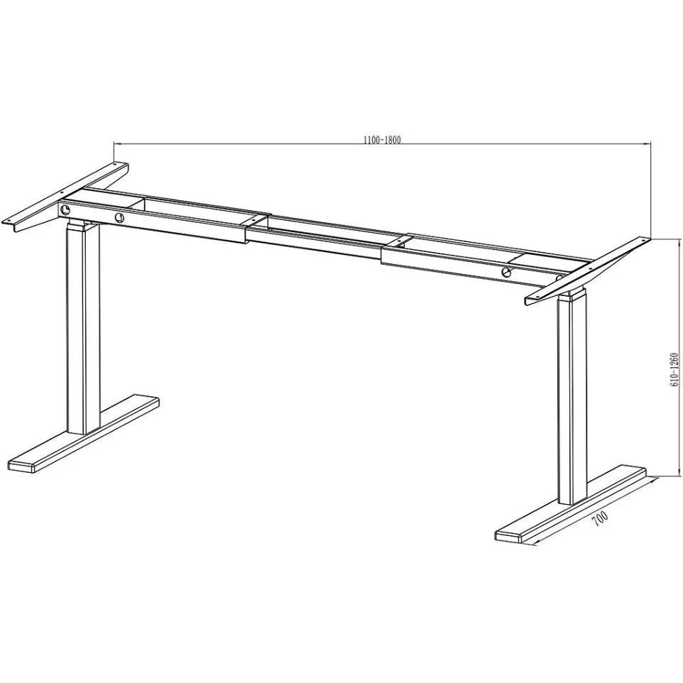 Piètement de bureau Contuo électrique...