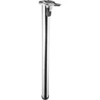 Folding Table Leg Flat Base Stainless Steel Look Ø50mm H710mm / pc