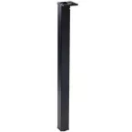 Square Table Legs 271R 80x80mm Black Textured Height 870mm Set of 4