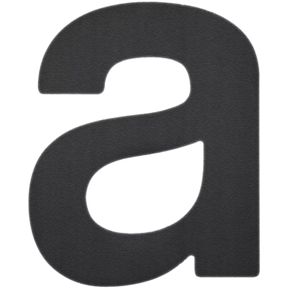Lettre noir plate "a" 92,5mm / Pce