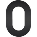 Chiffre noir plat "0" 120mm / Pce