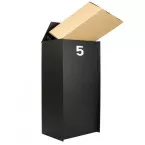 Boite à colis Dropbox Small noir mat texturé / pce