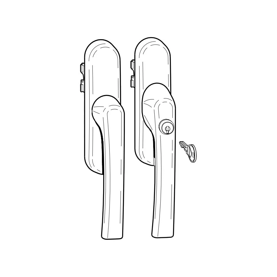 Roto 26S aluminium greepvork / pce